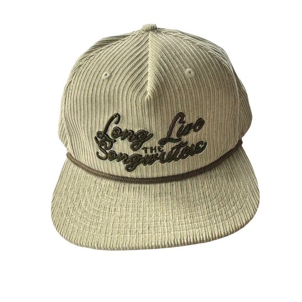 You Know Snapback Hat Mens One Size Beige Green Long Live The Songwriter Rope